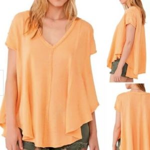 Free People- We The Free Collection Flowy Boho Cap Sleeve Top